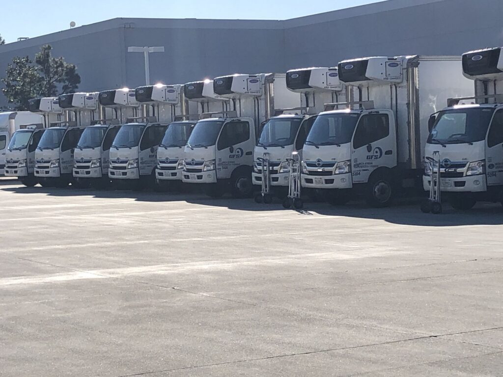 GFS multi-temp box truck fleet for Southern California distribution